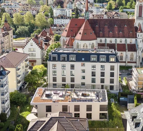 Drohnenfoto der Ilgenstrasse 32 in 9000 St. Gallen.