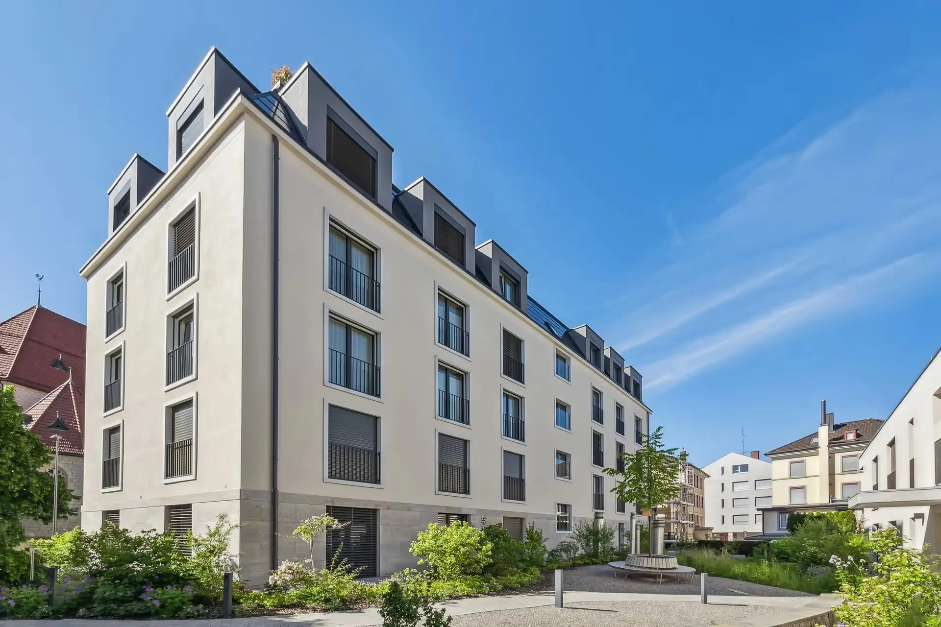 Neubau Ilgenstrasse 30, Ansicht von oben.